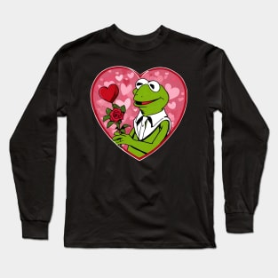 Kermit valentine day Long Sleeve T-Shirt